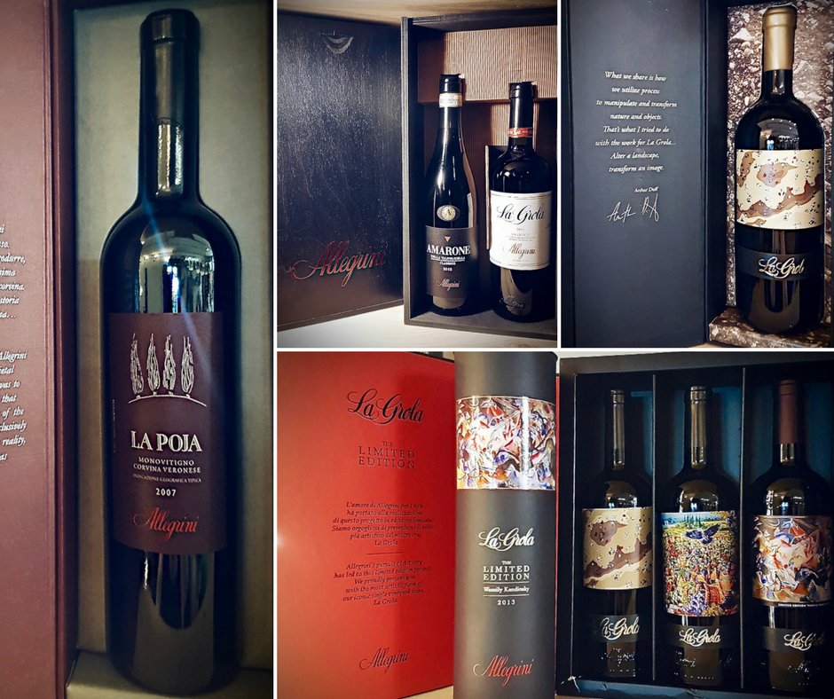 ArtAndChoco's tweet photo. L'eccellenza dei vini di Allegrini, tra quelli più quotati durante l'asta benefica organizzata per #Vinitaly, è da #ArtAndChocolate! https://t.co/bNftzELpUy