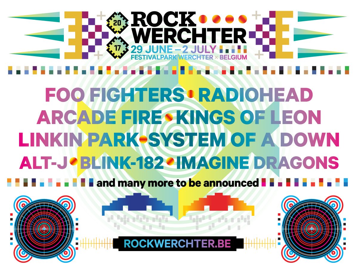 PrettySharpScot's tweet image. Can't wait for Rock Werchter festival this year! What a lineup.