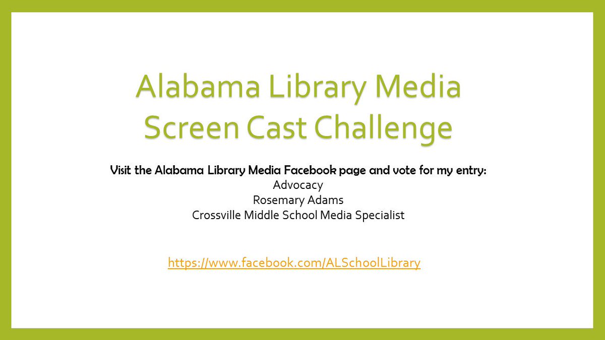 Check out these "Library Media Specialist" created videos and vote for your favorite!!