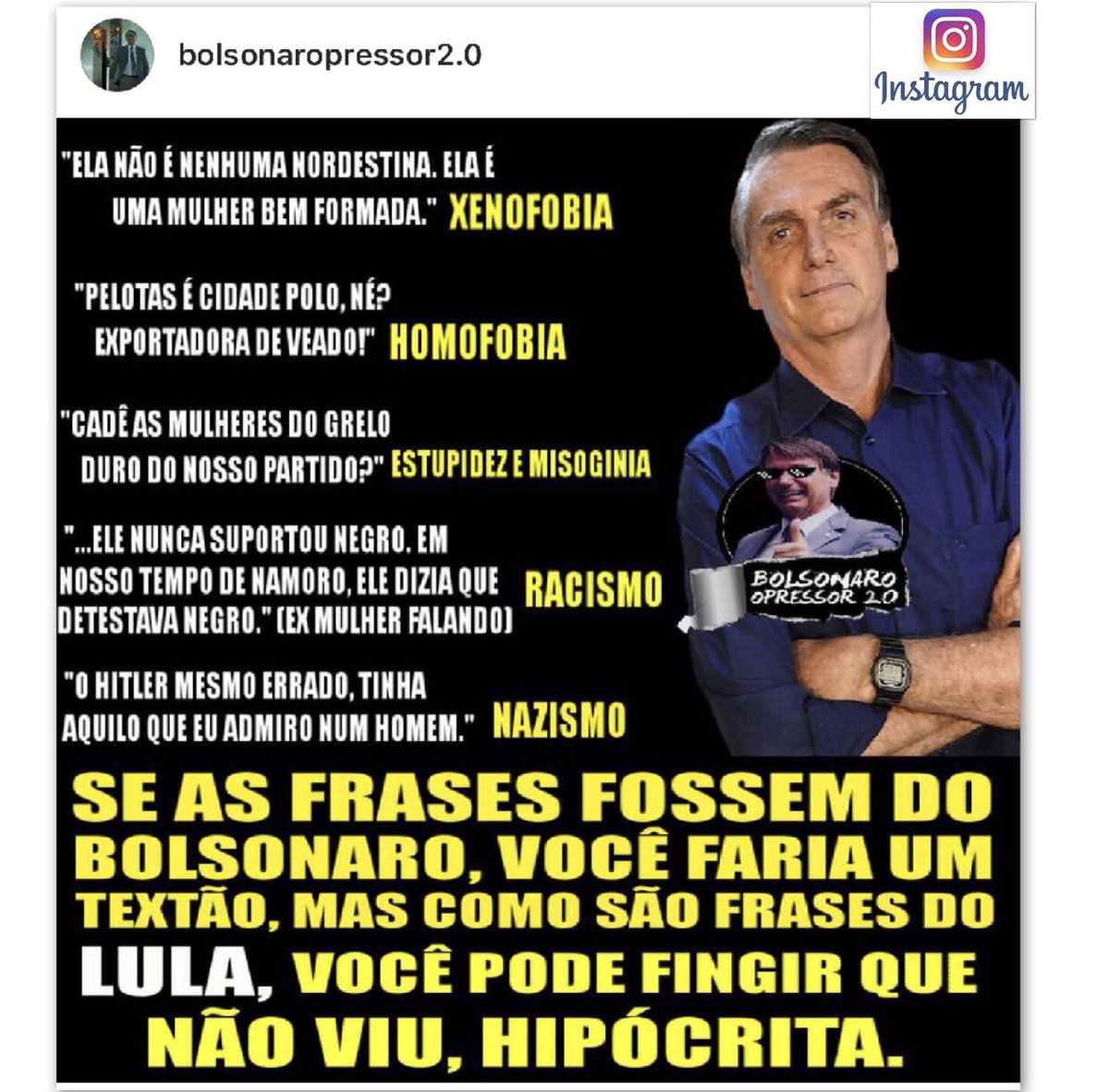 Carlos Bolsonaro on X: POMBOFÓBICO:Discutir com petista é como