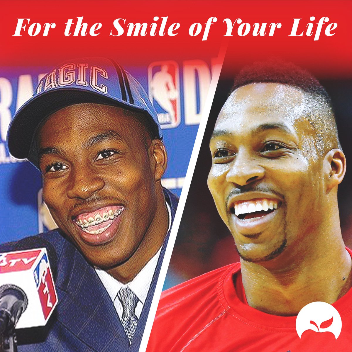 Check out the before and after of basketball star Dwight Howard. #appleortho #braces
