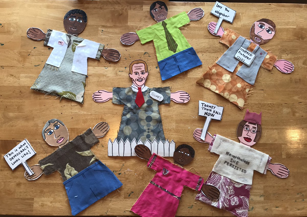 TuesToomeyHBG's tweet photo. "Puppet Toomey" proves braver than real @SenToomey and faces his constituents at the debut of TWT Harrisburg Theater tomorrow. https://t.co/v2ZqtslaMW
