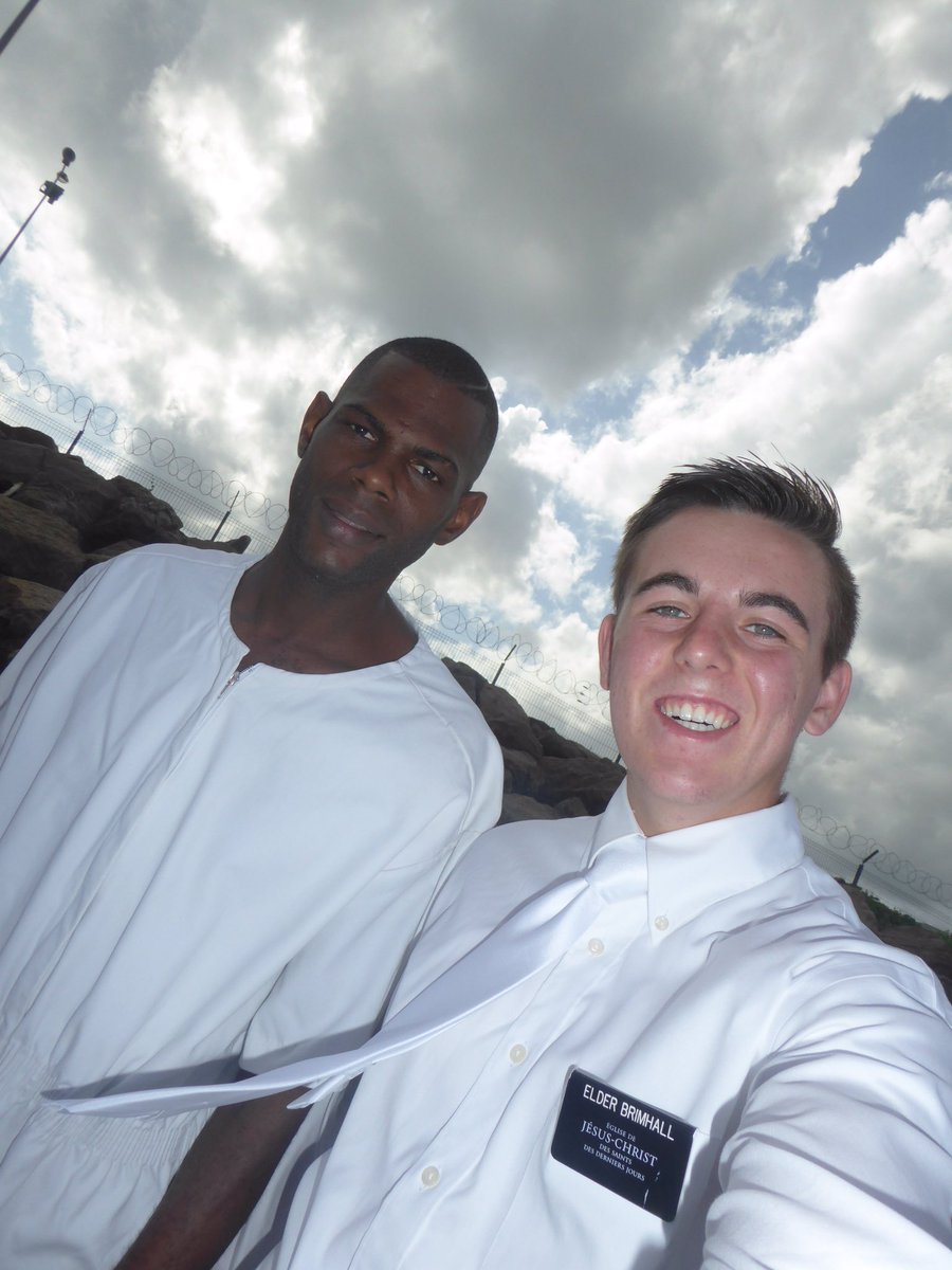 brycebrimhall44's tweet photo. Had a baptism in the Caribbean Ocean this week. The newest church member on Martinique!😀 Love it!!! #loveourmissionary https://t.co/Q8fCbn2t4H