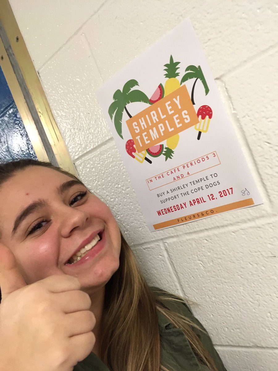 FleursandCo's tweet photo. DON'T MISS OUT ON AN AMAZING SHIRLEY TEMPLE! Support our COPE dogs, only $1 for a drink!! 🌺🍊☀️ @MsSacino @HumberviewSS https://t.co/bXAwKfZTBP