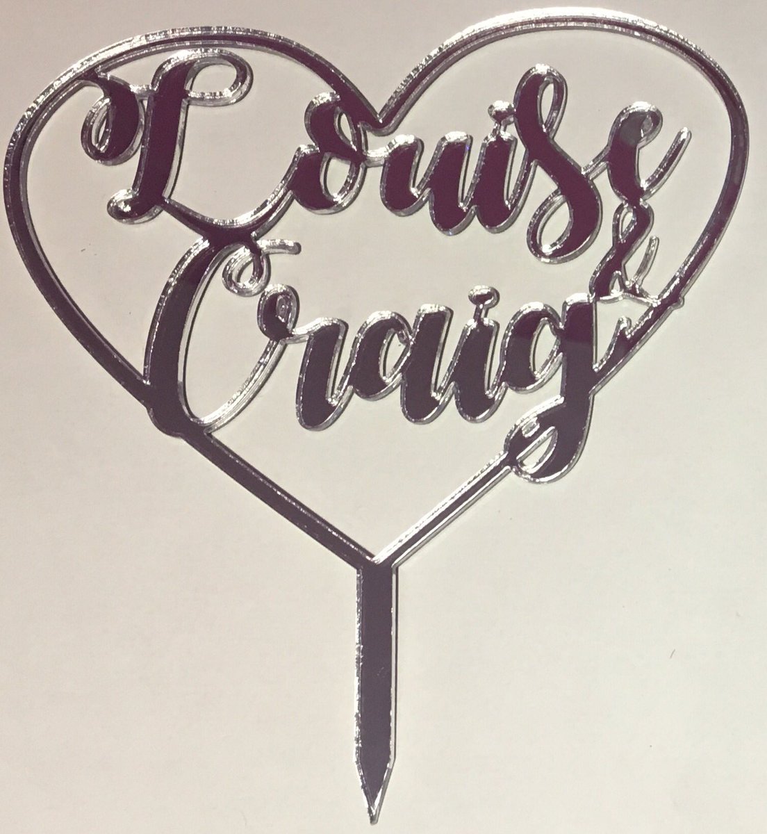 pinkrosetrading's tweet photo. This afternoon's orders of Names in Heart. Love how unique they all are 💕🎂 #cakelove #acryliccaketopper #weddingcake https://t.co/aChyXlZ3eW