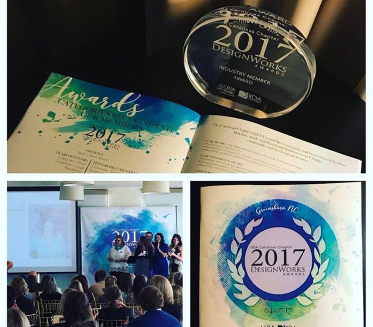 ToMarketFloors's tweet photo. @IIDA_HQ Carolinas Chapter awarded our rep Karla Towe with their 2017 Industry Member Award #proud #design #interiordesign #flooring #usa https://t.co/qrYwqvnTyd
