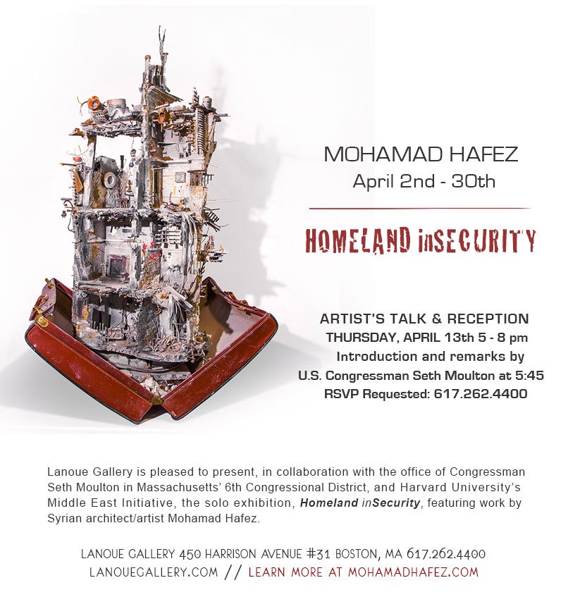 LanoueGallery's tweet photo. @7News Can u cover Seth Moulton meeting &amp; intro 4 Syrian artist @Mhafez100 @LanoueGallery 4/13/17 @5:30pm. #HOMELANDinSECURITY  thru 4/30 https://t.co/vSo7vZRhtq