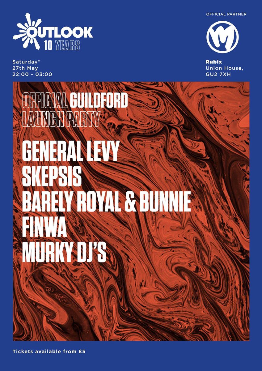 Murky (@murky_records) on Twitter photo Proud to announce that Murky will be hosting the official <a href="/OutlookFestival/">Outlook Festival</a> launch party in Guildford w/ <a href="/Generallevy/">General levy</a> <a href="/skepsismusic_uk/">SKEPSIS</a> + Proud to announce that Murky will be hosting the official <a href="/OutlookFestival/">Outlook Festival</a> launch party in Guildford w/ <a href="/Generallevy/">General levy</a> <a href="/skepsismusic_uk/">SKEPSIS</a> +