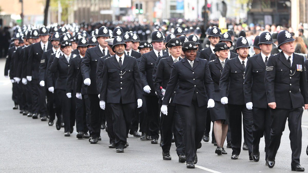 Officer tells <a href="/itvnews/">ITV News</a>: 'We will not bow down to terrorism' as thousands join Pc Keith Palmer funeral procession
itv.com/news/2017-04-1…