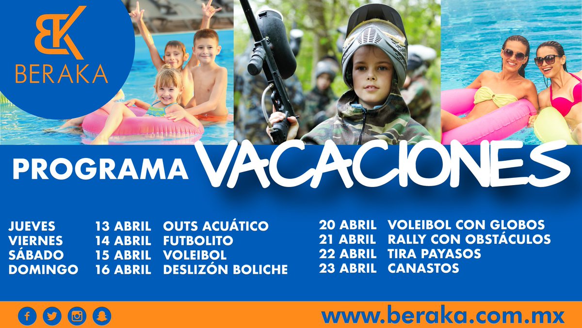 berakamx's tweet photo. ¡Qué los planes no se acaben! ¡Ven a divertirte a #Beraka estas vacaciones! https://t.co/8Lh7SN8hMF