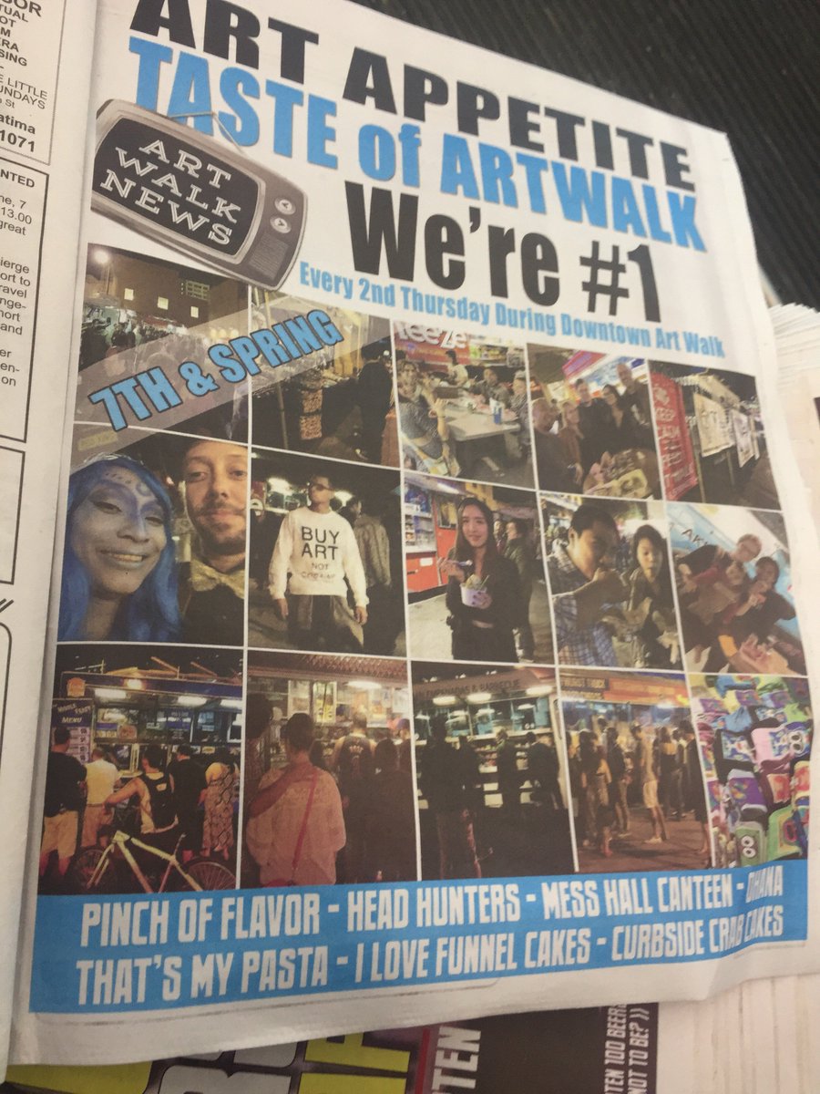 This month went by really slow!!! FINALLY ArtWalk Week!!! Who is coming? <a href="/DTLAWEEKLY/">Heroes of America</a>