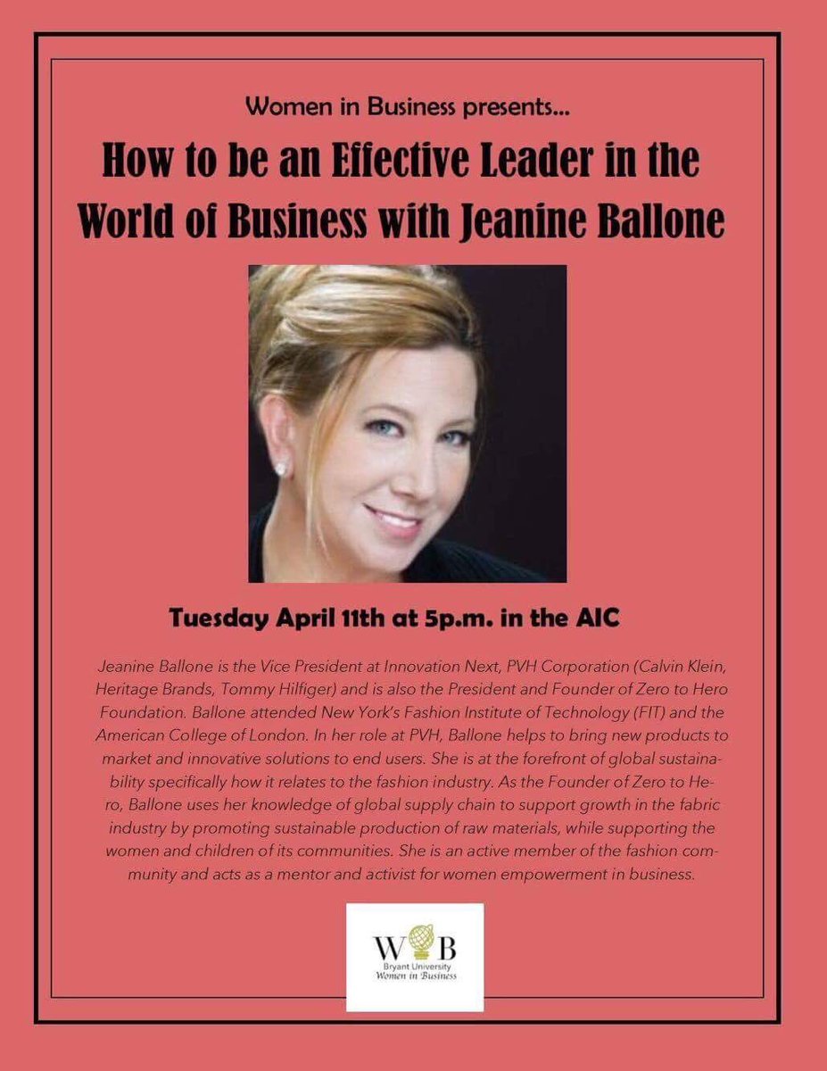 Women in Business will be holding their kick off event tomorrow at 5pm in the AIC. Don't miss out on this great event!
