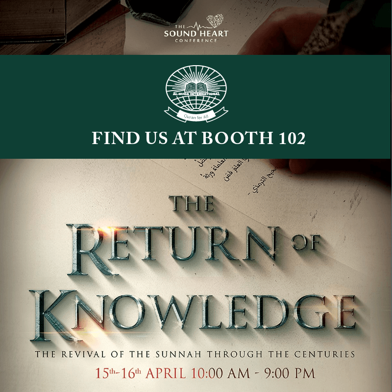 AlHudaInstitute's tweet photo. We're going to be at the @soundheartconf this weekend Insha Allah. Find us at Booth 102!! We have some surprises! #soundheartconference https://t.co/YglriEI7Oe