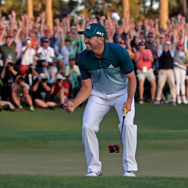 AthletesHeart1's tweet photo. 2017 Masters champion @thesergiogarcia in victory and celebration. #themasters #golf #golfing #golfer #golfcourse … https://t.co/d2Ckag52Yz https://t.co/IyUEtoMY9s