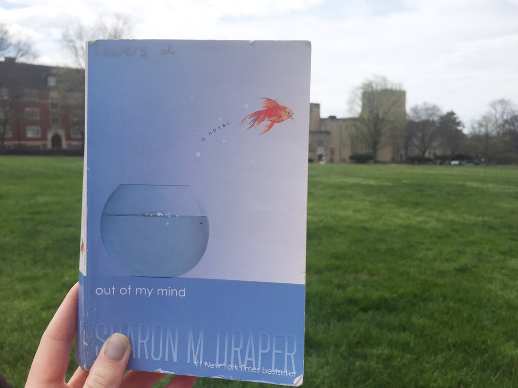 millard_juliet's tweet photo. Enjoying this 77 degree weather and this book. 5th girls I'm coming for you! #unitplan #outofmymind https://t.co/IVG286GcAV
