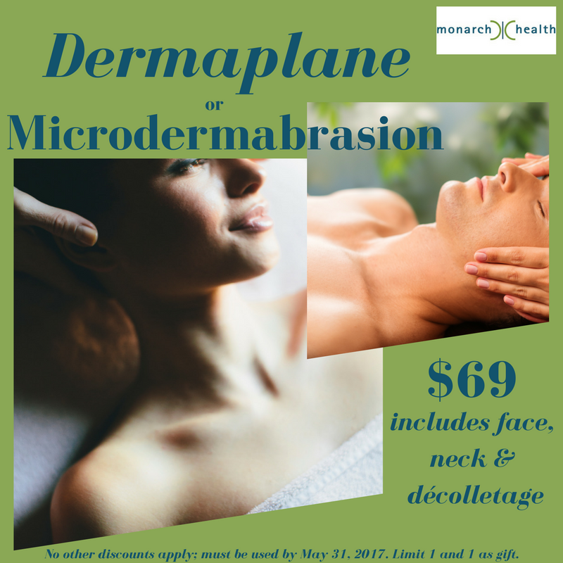 Monarch_Health's tweet photo. #Microderm or #dermaplane of the face, neck and decolletage - $69! Unbelievable!
#RefreshYourLook #FineLines #YouthfulSkin #LookYourBest https://t.co/p8KKFKXGgq