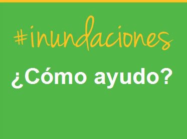 #Inundaciones - Conocé todas las formas de colaborar ingresando a fundacionsi.org.ar/noticia/detall…