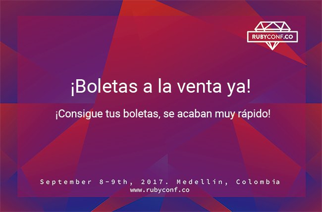 RubyConf Colombia tweet media