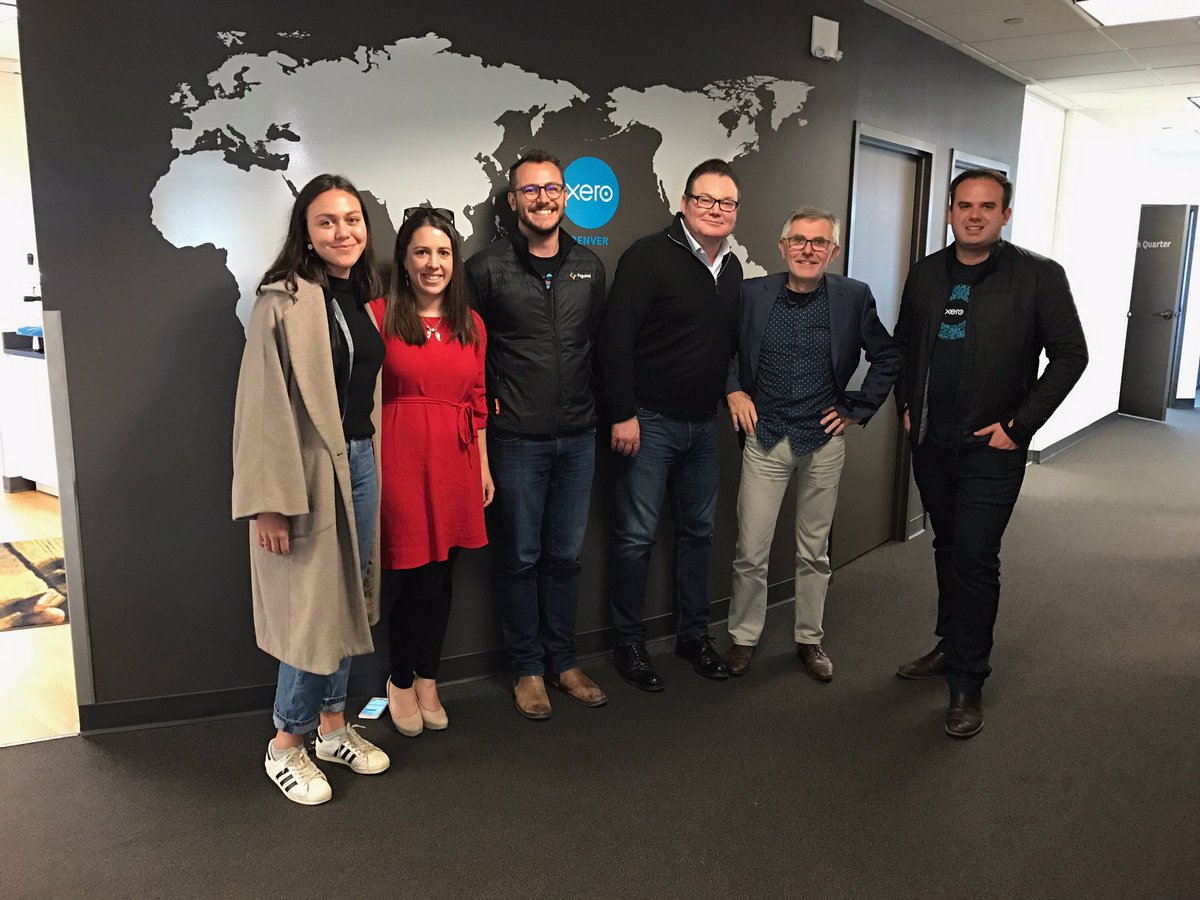 sophiethekiwi's tweet photo. Awesome day with team @Xero USA &amp; @figuredapp in Denver talking agri strategy @BenRichmond1 @richardwyke @davedodds0 #farminginthecloud https://t.co/BuKrheVPt7