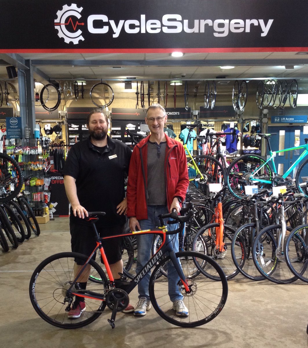 csportsolent's tweet photo. @iamspecialized @Specialized_UK #roubaix for sizing &amp; collection today. The best #sportive bike? Finished off with #ultegra &amp; #dtswiss :) https://t.co/QoHf5FgSA6