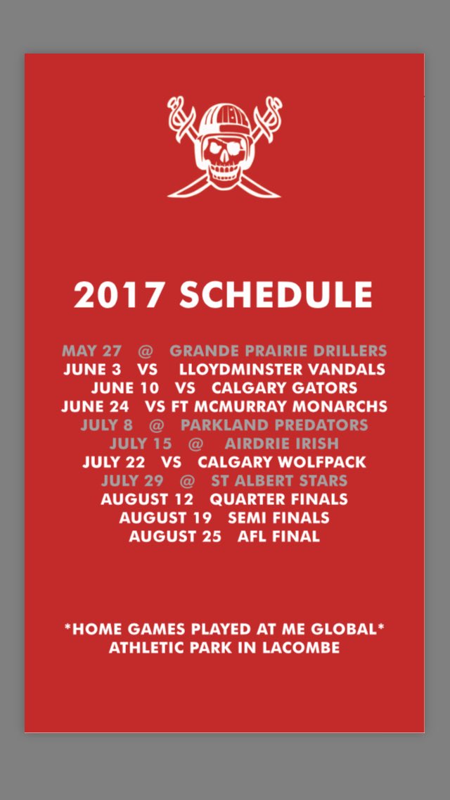 CABucs's tweet photo. It's here, and it's official! The 2017 @AlbertaFootball schedule has been released and here's what it looks like for your Buccaneers. https://t.co/MCI4GyWuRX