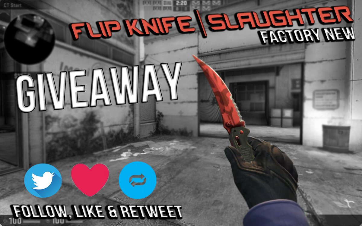 CollectSkins's tweet photo. 🏆Win Flip Knife | Slaughter - Factory New🏆

✅ Retweet
✅ Like
✅ Follow @CollectSkins 
✅Tag 2 friends

https://t.co/bvemUsdqvK
☘☘Good luck!☘☘ https://t.co/ssWLxtOz5C