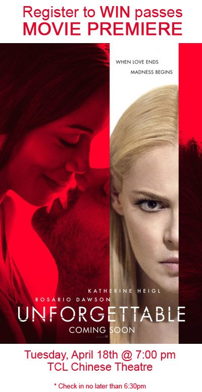 BlackNLA_com's tweet photo. Win 2 Passes to the LA Premiere of #UNFORGETTABLE 4/18 in Hollywood @Un4gettablefilm https://t.co/rSFVnkHc66 #movies https://t.co/bfOCOtE6TW