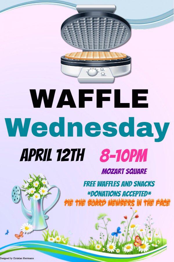 MozartSquare's tweet photo. Free waffles this Wednesday! *Donations go to Cook's children https://t.co/lcUFfFNaEw