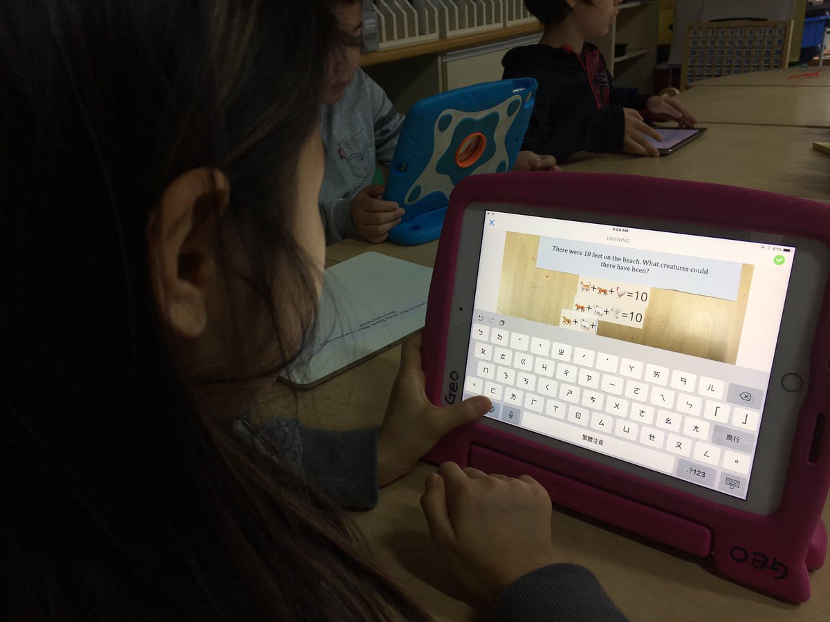 camiguin_piper's tweet image. S used emojis to explain his thinking with an open ended q and now #playingin1a is hooked! @Seesaw @MorganAnders1 @Intl_Chadwick #pypmaths