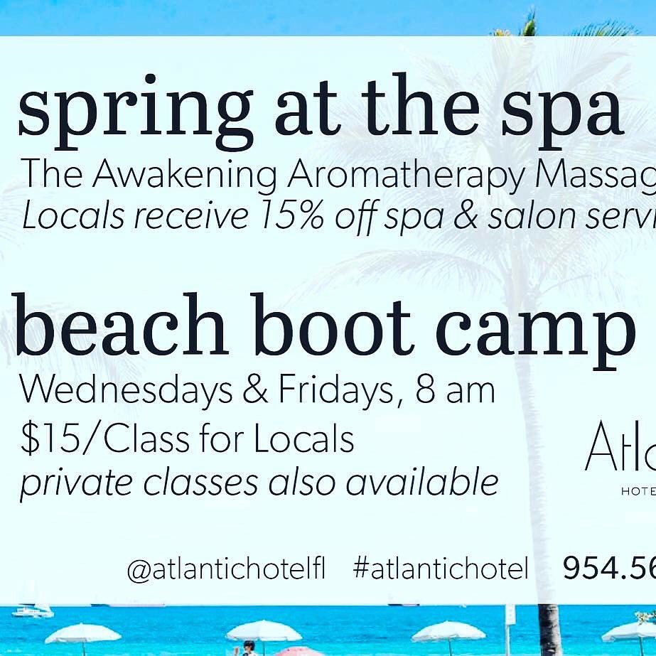 Spring into the new week with <a href="/AtlanticHotelFL/">Atlantic Hotel & Spa</a> new #awaking #aromatherapy #message #spa #oceanview #revive #awaken #rejuvenate #relax