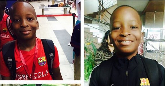 Darey Art Alade shows off his son who is playing his first international tournament in Barcelona dlvr.it/Ns0t8g