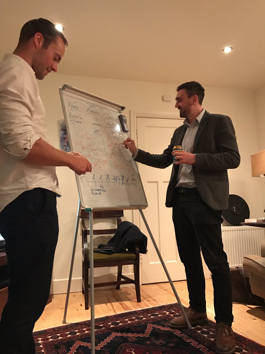 CCGenomics's tweet photo. Still brainstorming with the @Biotechspert bros, they need to relax #startuplife @SeriousImpactUK https://t.co/sx1LqOxAdR