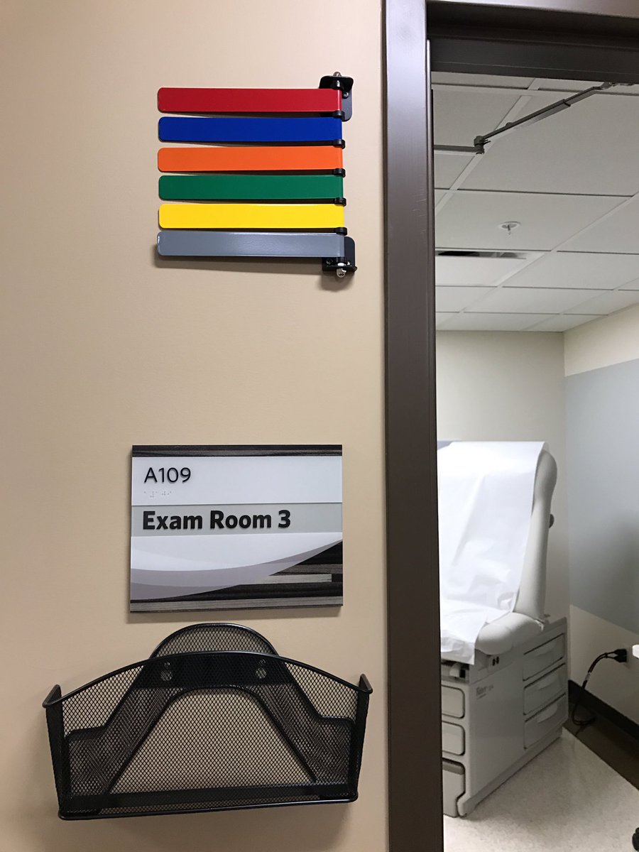 How cool are these markers! They are visuals for the patients process in Urgent Care #northsidecrossing @StVincentSWIN