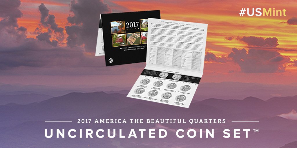 usmint's tweet photo. Continue your collection with the 2017 America the Beautiful Quarters Uncirculated Coin Set™. https://t.co/O41iZ6kuyQ #ATBQuarters https://t.co/gaAdtVTnHZ