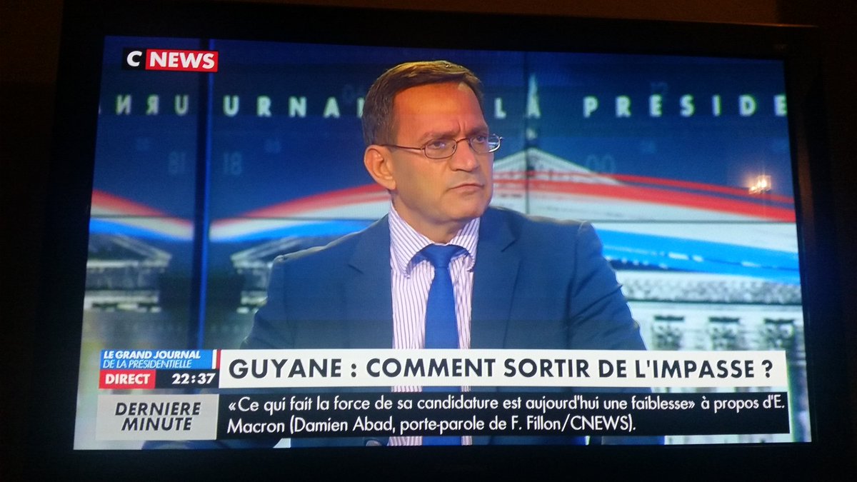 samiabadat's tweet photo. .@karampatrick en ce moment sur @CNEWS "Les Guyanais ne demandent pas la charité mais des écoles, des lycées des hôpitaux, et la sécurité" https://t.co/ynUXc5YG7W