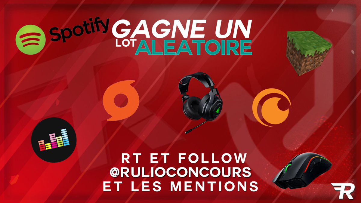 RulioLeGros's tweet image. 🎁#Concours🎁

⚡Gagne un lot aléatoire⚡

#RT + FOLLOW

➡ @RuliooConcours 
➡ @LordHeroConcour 
➡ @atwayz_concours 

TAS : 10MINUTES 🎁🔥