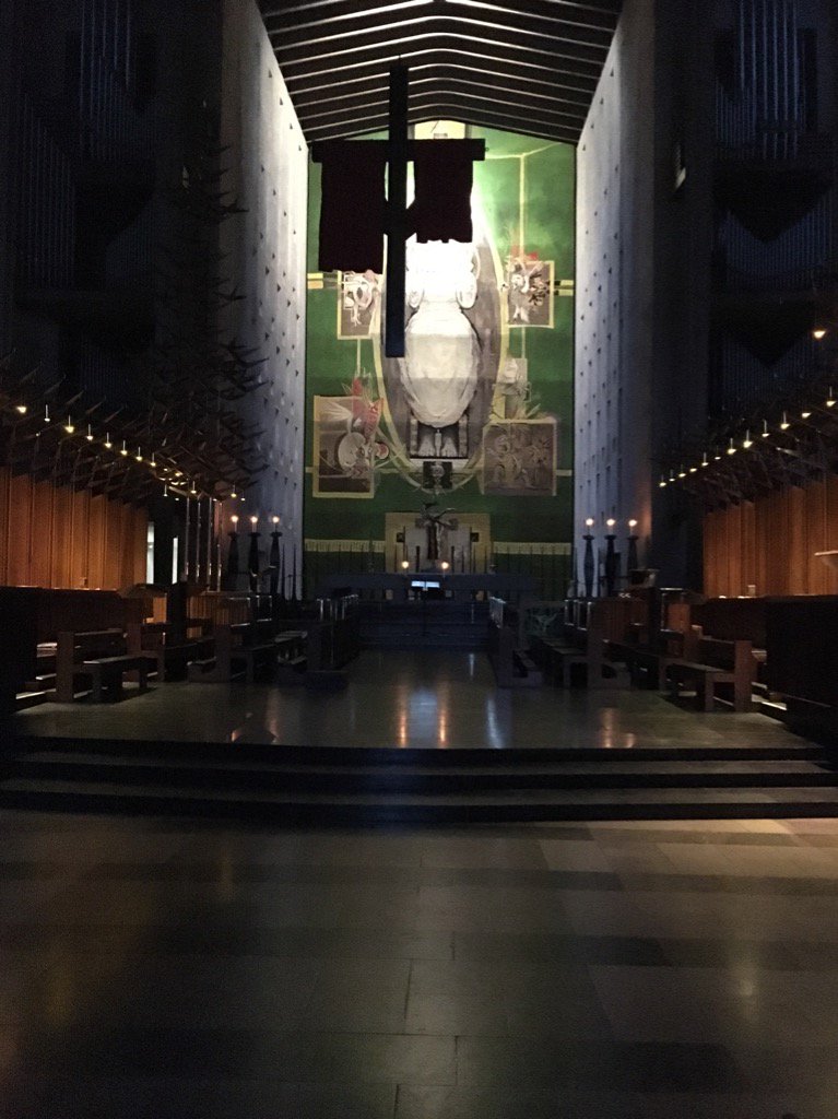 deancov's tweet photo. All set for Compline in Coventry. 30 minutes of ancient peace, 7.30pm Mon - Weds this week. Beautiful. https://t.co/KJYpRvBErX