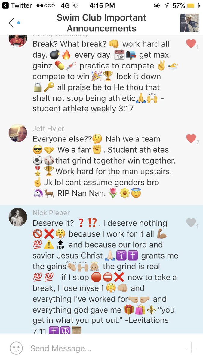 pieper_nick's tweet photo. 👐🏼😤👊🏼 #StudentAthleteGrind #NotEvenStudentAthletes #AllThingsThroughChrist #Levitations https://t.co/msKrwzDZAi