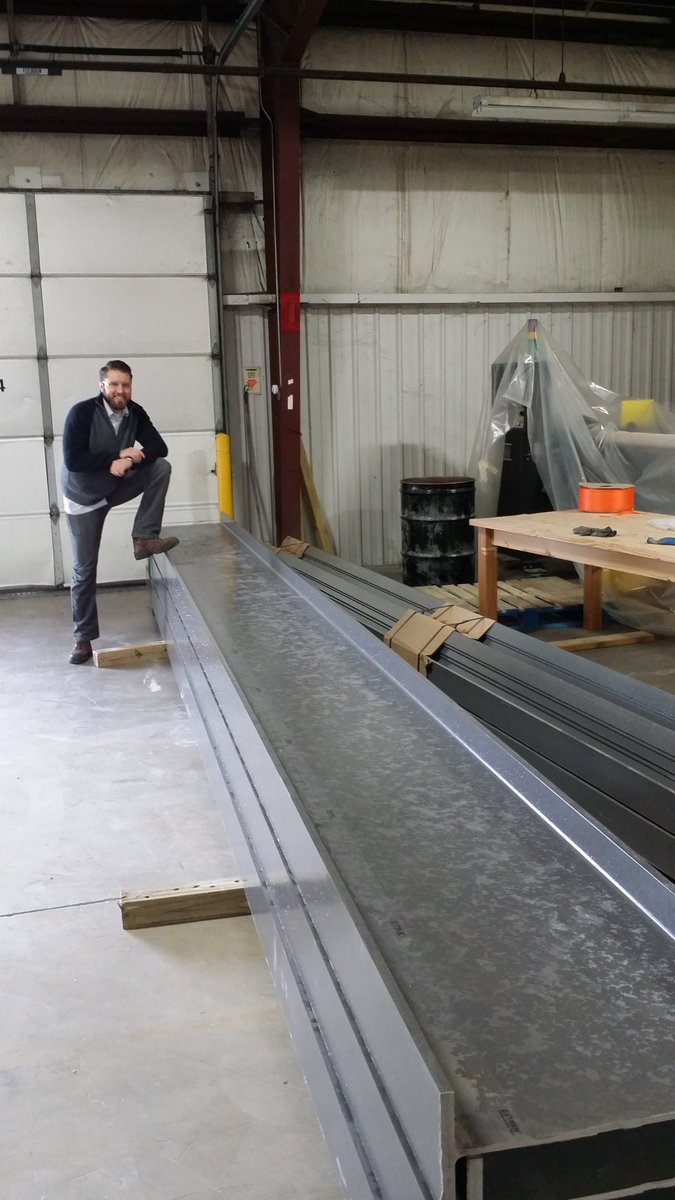 Advantic_LLC's tweet photo. These huge I-24 beams are so light, Brad could've carried them in by himself! Look for pictures soon of the install! https://t.co/mPfWMg7w0K