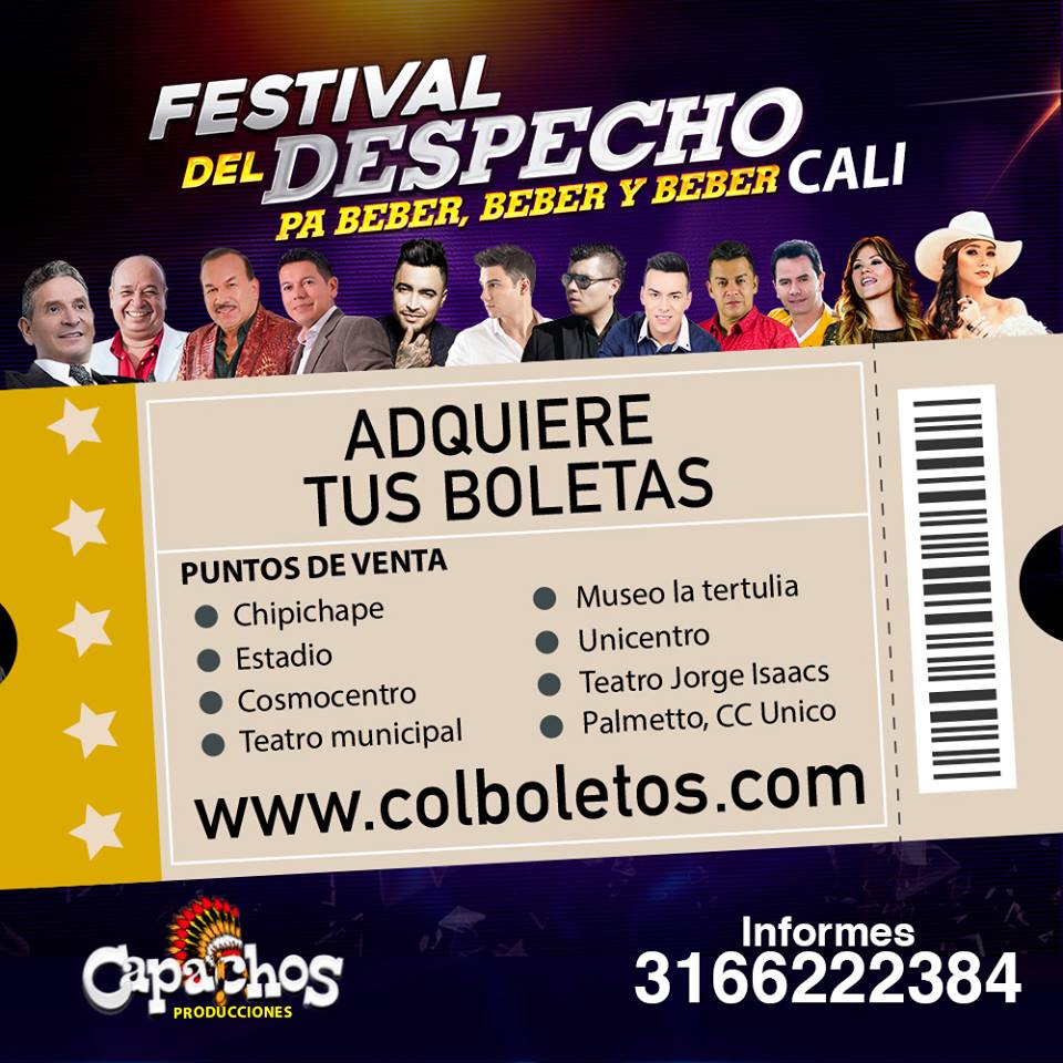 LuisAlberPosada's tweet photo. No te quedes sin tu boleta para ir a este super concierto este 6 de mayo en Cali. Info: @Colboletos https://t.co/vnTO44PVV2