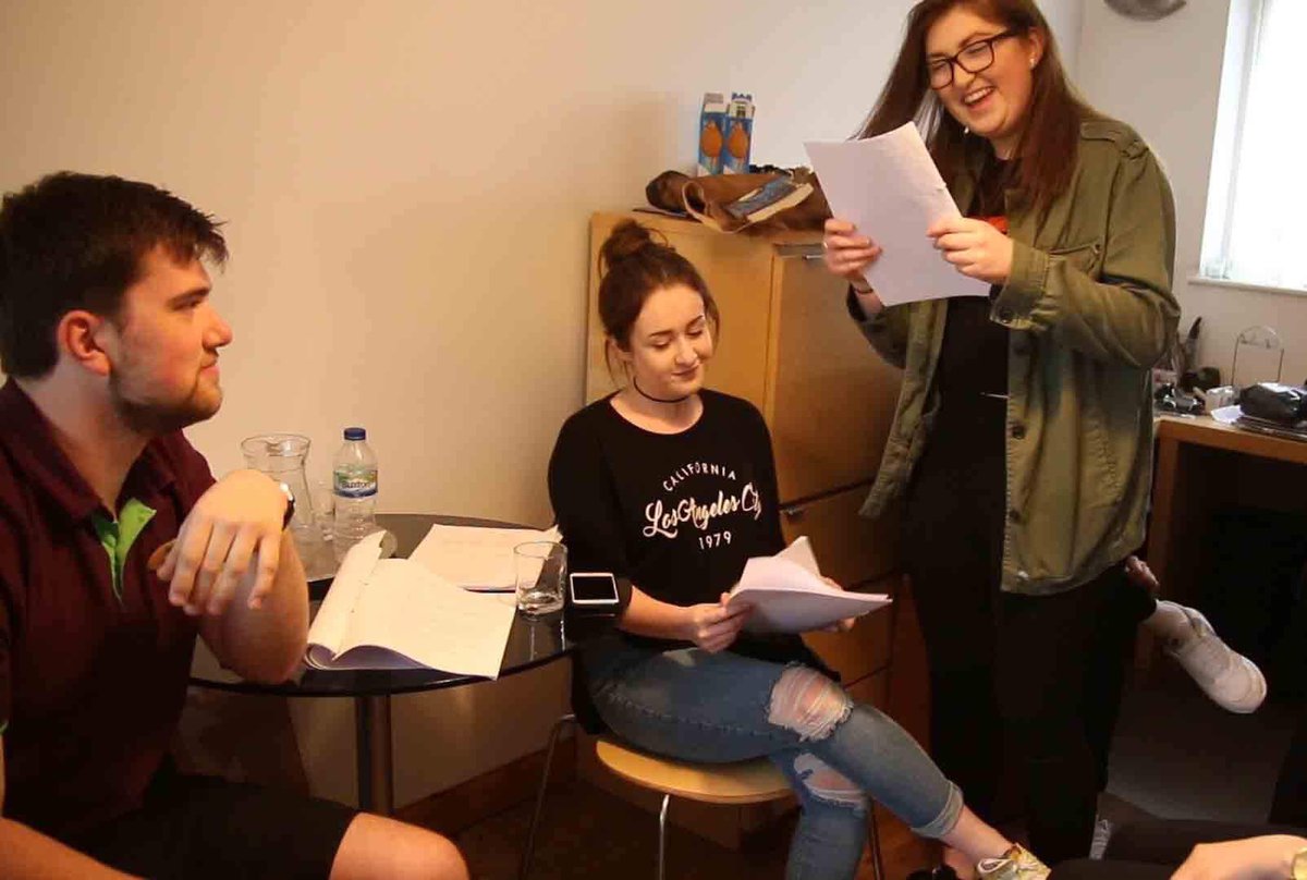 cafelarte's tweet photo. Pictures from this evening's rehearsal - Looking good team!  #LarteForLife 🎭☕️ https://t.co/elser2exS9