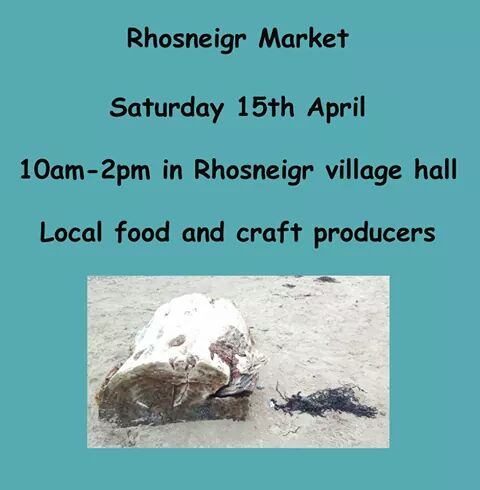 RhosneigrMarket's tweet photo. We are looking forward to seeing you this Saturday, 15 April, in #Rhosneigr village hall. 
#Anglesey #Wales #Easter2017 #craft #Food #Pasg https://t.co/tNmCzP5RHr