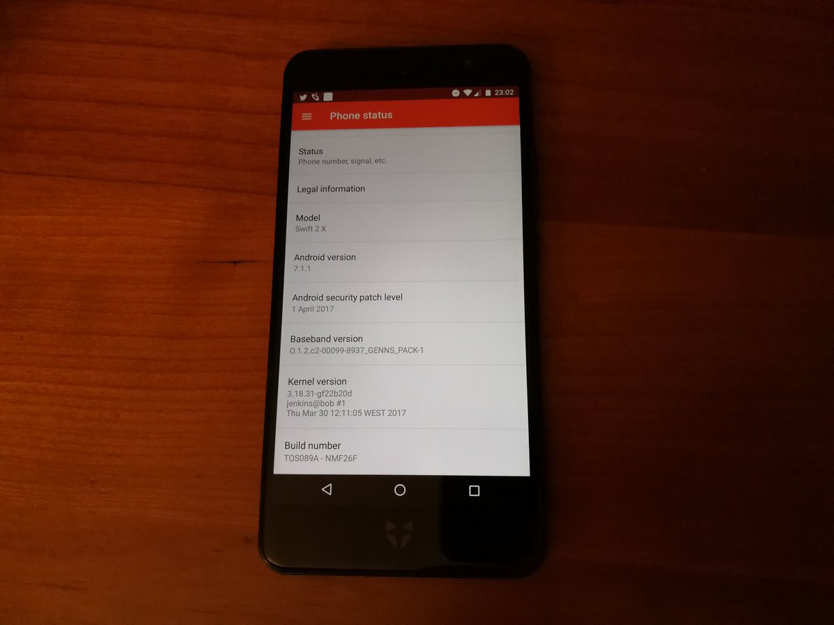 jmcomms's tweet image. My #wileyfox #Swift2X is now on Nougat! New launcher, Truecaller dialer still there, same camera app, and looks like native Android. 👍👍