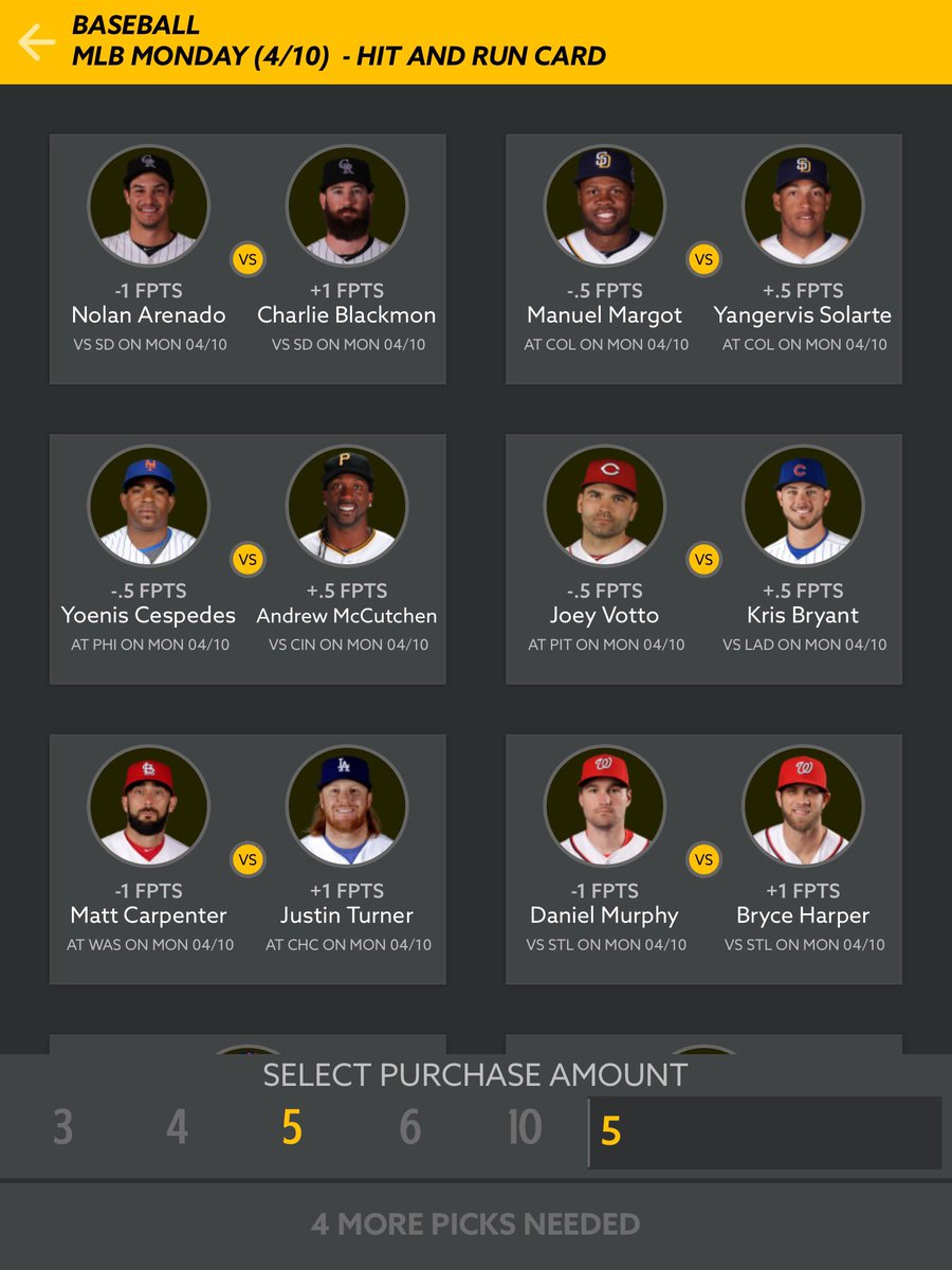 HotRoster's tweet photo. Happy Monday! Still time to play some baseball ⚾️ and basketball 🏀 cards today! ➡️ https://t.co/1Sus7vfOTP or our app! #dfs #hotroster https://t.co/tyJ6Ry3UnU