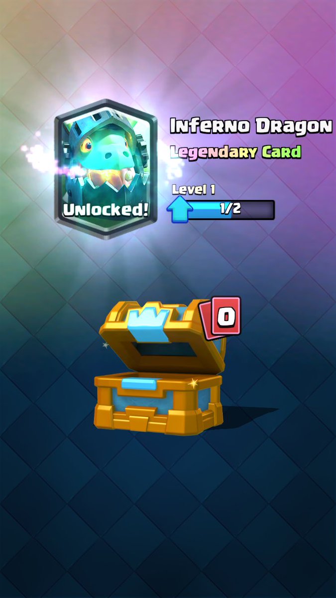 clashroyale4tw's tweet photo. I got both of these today.
I got inferno dragon on my (second account)
#ClashRoyale https://t.co/m0kWBzeNcr