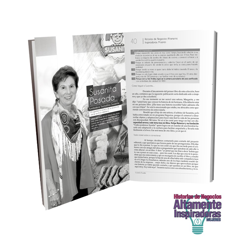 .<a href="/TSusanita/">Tostaditos Susanita</a> conoce su historia junto a la de #SusanitaPosadas en el libro #HNAIMujeres y descubre porqué es una #MujerAltamenteInspiradora