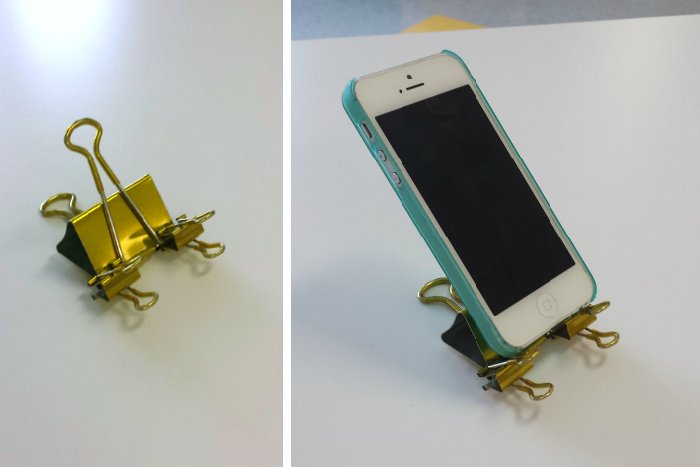 Infocusdesign3D's tweet image. If you’ve got three clips you can make yourself a phone holder.