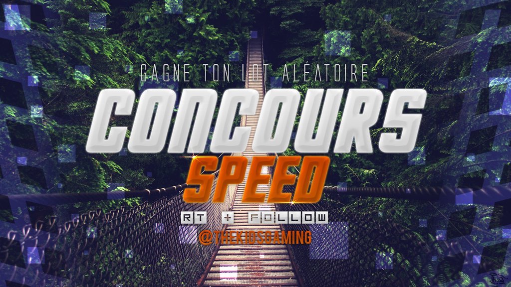 ConcoursKg's tweet image. Concours Speed ! ⚡️

Gagne Ton Lot Aléatoire ! 🎁

#RT + FOLLOW ✅

✅@TheKidsGaming
✅@ShaoxGFX
✅@WickedgenFrance

Tirage dans 5 Minutes ! ⏰
