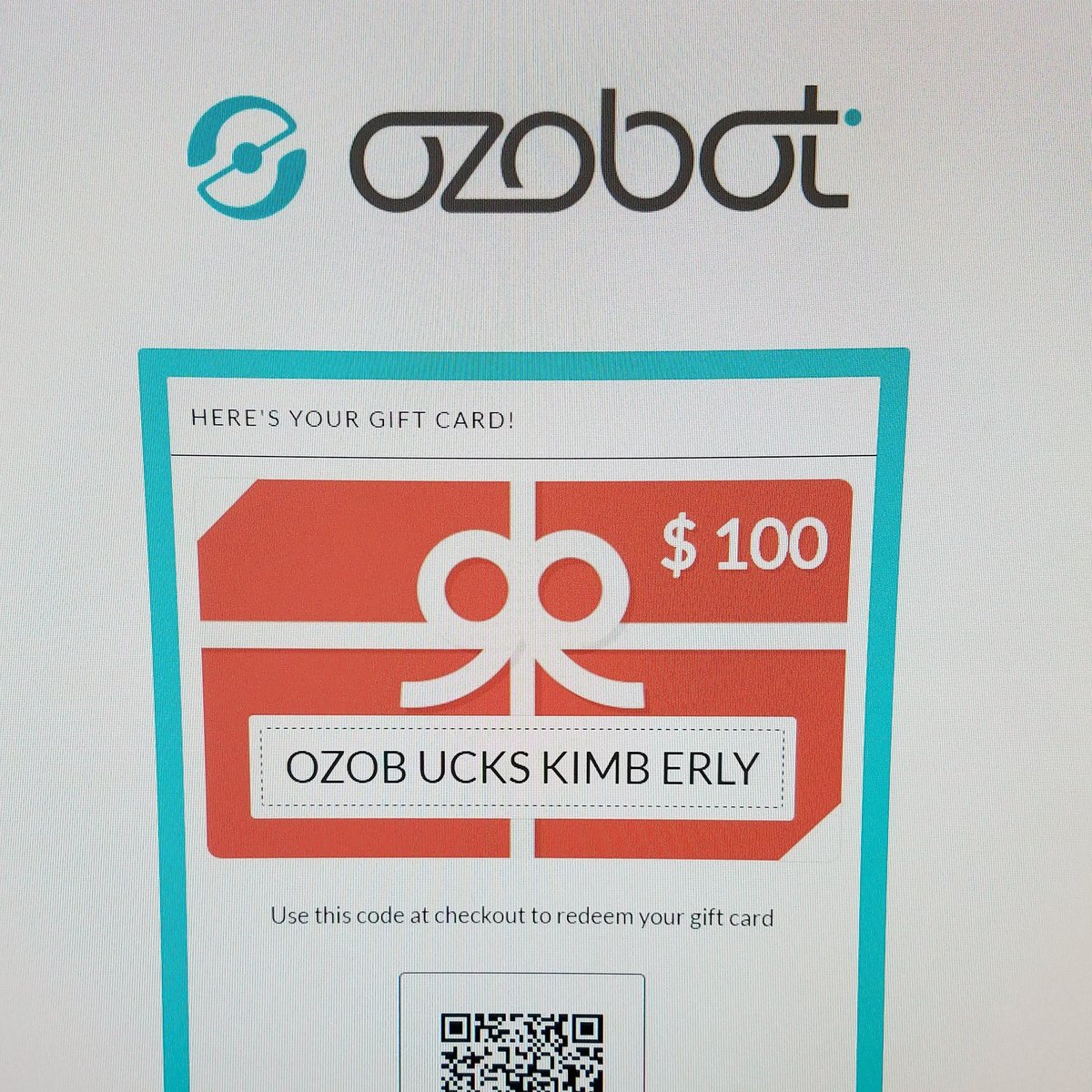 The_Tech_Lady's tweet photo. @mathlucca &amp; I received a $100 gift card from @ozobot 4 submitting Transformation lessons to the lesson plan library. #WeAreDavies #teamwork https://t.co/XR0GpaHR5l