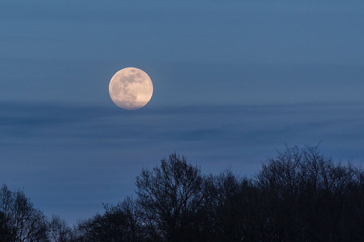 GeraldineCurtis's tweet photo. The #fullpinkmoon was saving its colour for later tonight. Seen above #Windley #Derbyshire @artsderbyshire https://t.co/vw1vlv1RMk